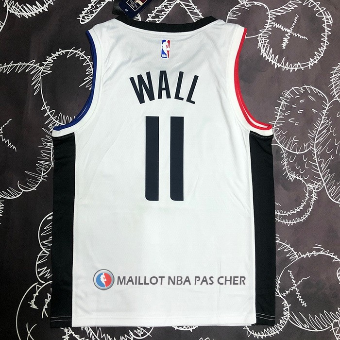 Maillot Los Angeles Clippers John Wall NO 11 Ville 2019-20 Blanc